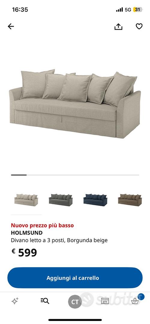 Divano letto ikea HOLMSUND Arredamento e Casalinghi In vendita a