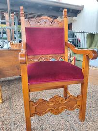 sedia in stile barocco