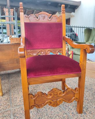 sedia in stile barocco
