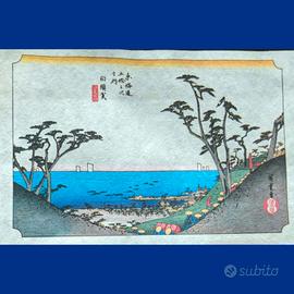 Stampa Giappone "Stazione Trentadue" di Hiroshige 