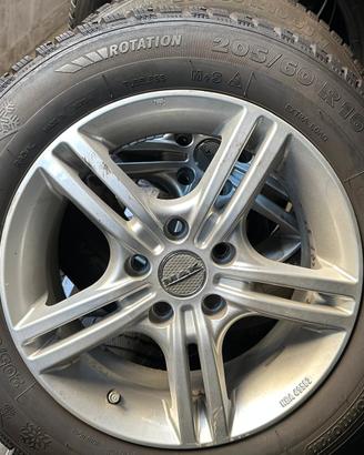 Cerchi e gomme termiche per nissan juke 205/60/R16