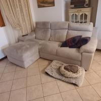 Divano penisola 2,30 metri grigio chiaro