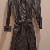 Cappotto in pelle nero. Conbipel 