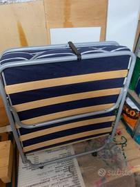 Letto singolo portatile con rotelle