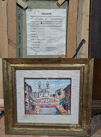 Trinità dei Monti, Olio su tela, 18×24