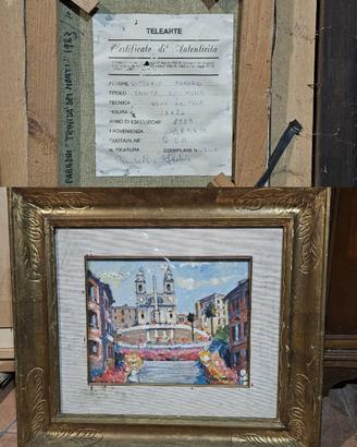Trinità dei Monti, Olio su tela, 18×24
