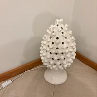 Pigna ceramica di caltagirone a lume