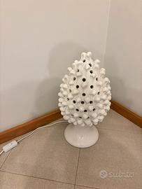 Pigna ceramica di caltagirone a lume