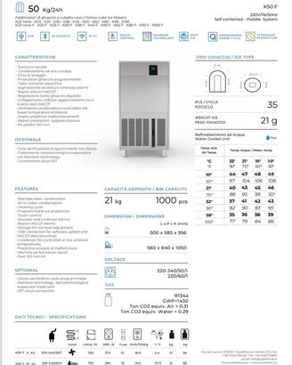 produttore di ghiaccio professionale 