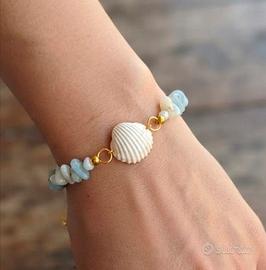 Bracciale mare con conchiglia 