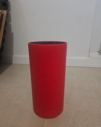 ceppo porta coltelli rosso