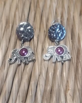 Orecchini Elefante – Stile Etnico Portafortuna
