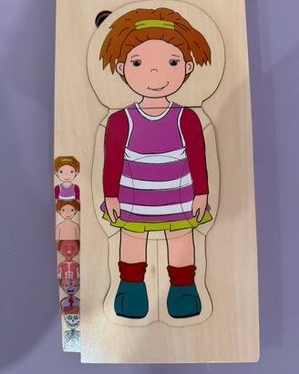 Puzzle legno “esplorando il corpo umano”