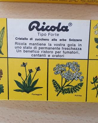 Caramelle Ricola anni 70 VINTAGE DA COLLEZIONE