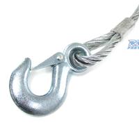 CAVO D'ACCIAIO RIMORCHIO CON DOPPIO GANCIO