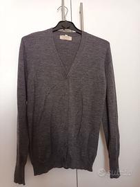 Cardigan donna lana grigio Tg. 44