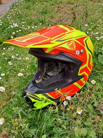 Casco Hjc FG - X taglia M giallo rosso.