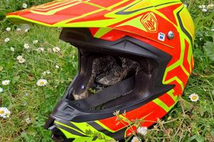 Casco Hjc FG - X taglia M giallo rosso.