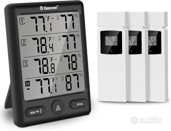 Termometro radio per interni ed esterni con 3 sens