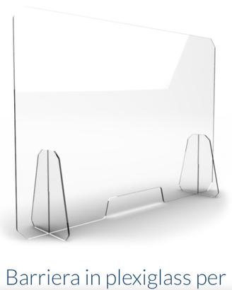 barriera in plexiglass 
