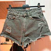 Shorts jeans vita alta DRDENIM XS strappati