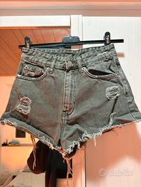 Shorts jeans vita alta DRDENIM XS strappati