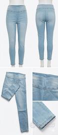Jeans donna pantaloni jeggings skinny  nuova