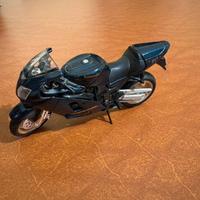 Modellino moto Kawasaki Ninja blu scuro