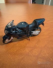 Modellino moto Kawasaki Ninja blu scuro