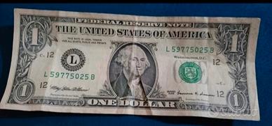 Banconota carta 1 dollaro serie L ottime condizion