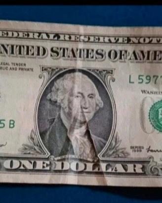 Banconota carta 1 dollaro serie L ottime condizion