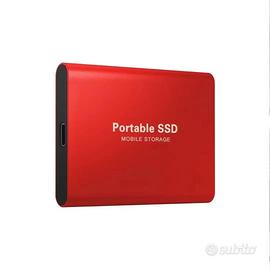 Hard Disk SSD portatile 2TB esterno USB 3.0/Type-C