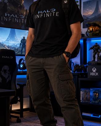 T-Shirt Halo Infinite - Xbox Microsoft - Nera