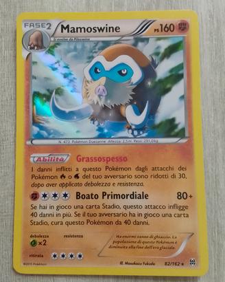 Card Pokémon Fase 2 Mamoswine Holo  82/162 2015 