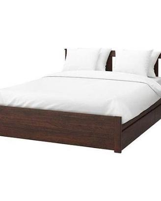 Letto Ikea Songesand rete, contenitori e comodino