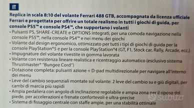 Volante e Pedaliera  Trhustmaster T80 Ferrari 488