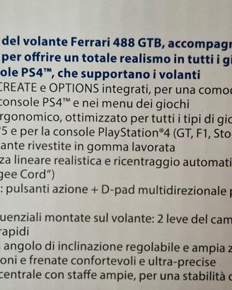 Volante e Pedaliera  Trhustmaster T80 Ferrari 488