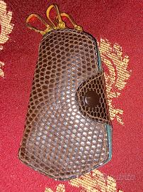 PORTA CHIAVI IN pelle di "LUCERTOLA"vintage