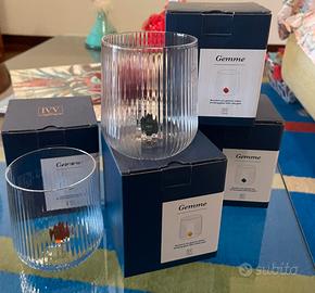 Set 4 bicchieri collezione gemme IVV