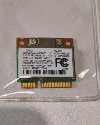 Scheda Rete WiFi Interna Mini PCIE Atheros AR5B125