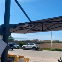 Ombrellone next 3x4 grigio