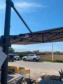 Ombrellone next 3x4 grigio