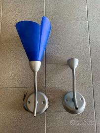 Lampada da parete in vetro Blu | E27 + Ricambio