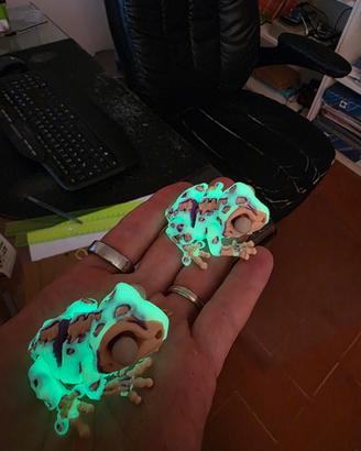 Rana Zombie Fluorescente Stampa 3D