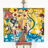 Quadro moderno 100x120 cm arredamento  casa