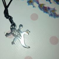 collana con ciondolo geco 