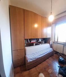 Armadio con letto a incastro