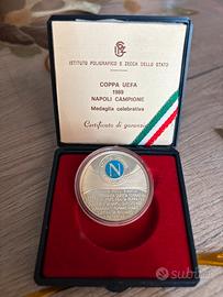 Medaglia commemorativa Napoli coppa UEFA 1989
