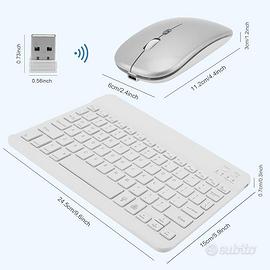 Tastiera e Mouse Wireless Bluetooth (con USB)