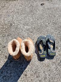 Stivaletti UGG e sandali infradito